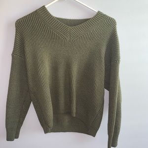 Army Green sweater.